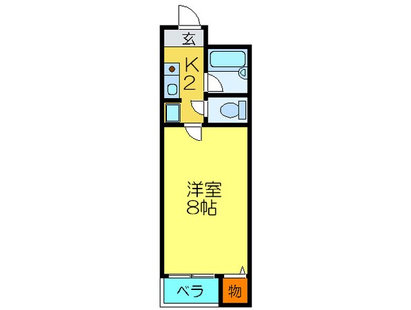 メリーパレスの物件間取画像